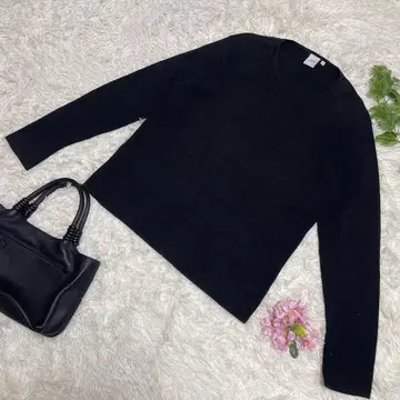 새상품급 아르마니 체인지 니트 블랙 얇은 소재 코튼 남성용 M 사이즈