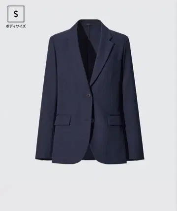 유니클로 감동 자켓 여성용 네이비 S