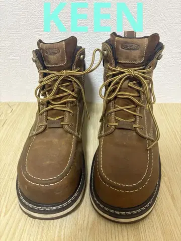 KEEN 워크 부츠 브라운 작업화 utility 12M 30cm