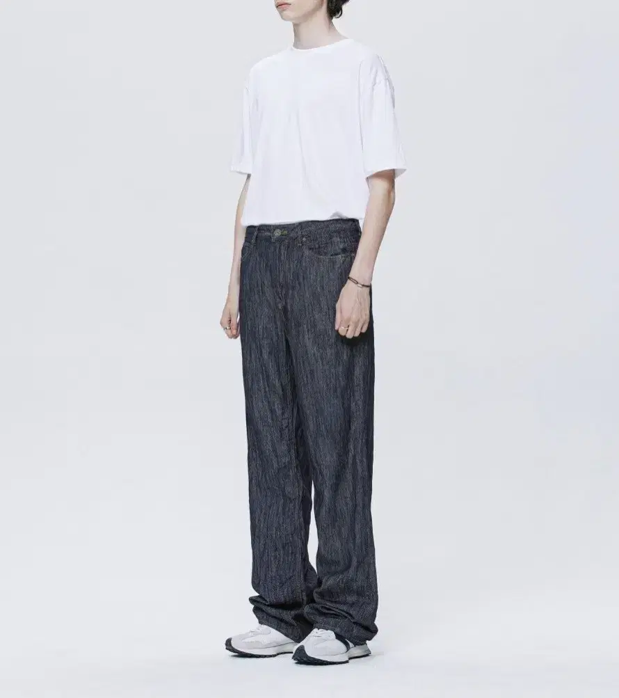 (28~29) 무신사 페이탈리즘 여름 와이드 인디고 데님