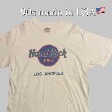 90s USA제 Hard Rock Cafe T 네온 컬러 싱글 스티치