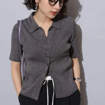 미사용 새상품 택 포함 폴로 카라 가디건 앙상블 Arpege Story