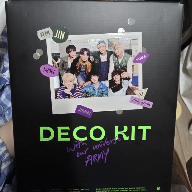 방탄소년단 bts 데코 키트 Deco kit 뷔 포카