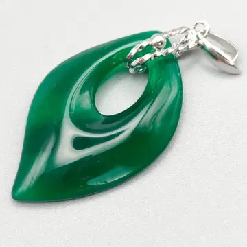 미사용 보관품 모던 디자인 그린 오닉스 펜던트 탑