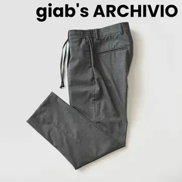 giabs 자브스 마사초 1 플리츠 트로피컬 울 팬츠