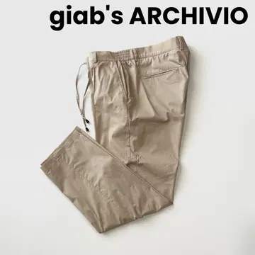 giabs 자브스 마사초 영구 크리즈 에어리 테크노 코튼 팬츠