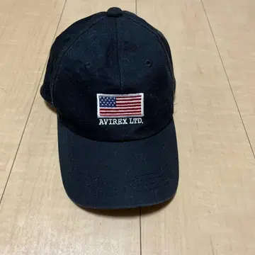 AVIREX 미국 국기 캡 블랙