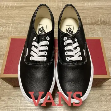 [새상품] 26cm VANS 반스 정품 가죽 블랙
