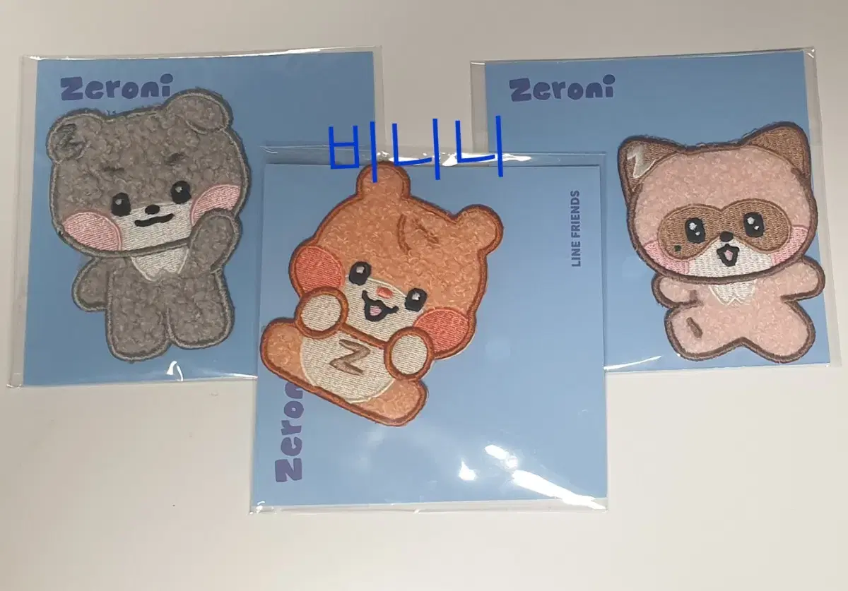Sealed Bulk) Binini + hanni + Geonini Curly Hair Sticker zb1 Xero Ni Zeroni