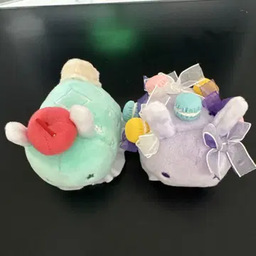 유메미우시 봉제 인형 크림 소다 마카롱 세트