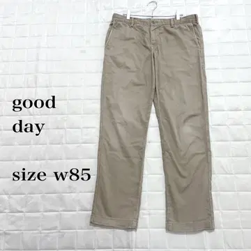 good day 구데이 베이지 치노 팬츠 w85
