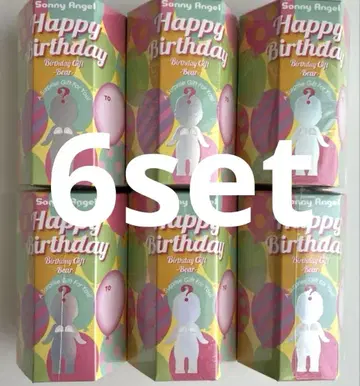 소니 엔젤 Sonny Angel Happy Birthday 6개 세트