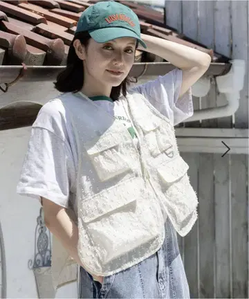 니코앤드 시어 낚시용 조끼 아이보리