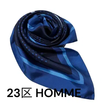 택 포함 미사용 새상품 23구 HOMME 실크 이탈리아제 스카프