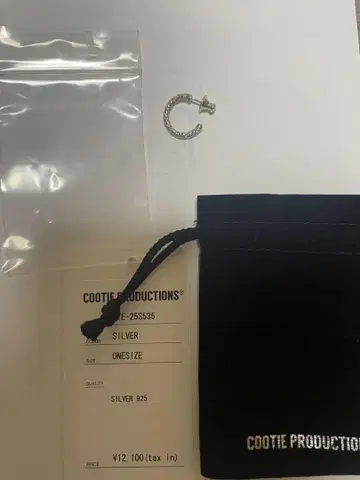 COOTIE PRODUCTIONS 실버 925 귀걸이(한쪽 귀용)
