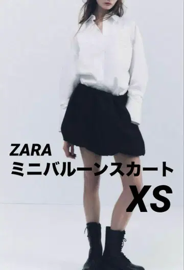 자라 미니 벌룬 스커트 블랙 XS