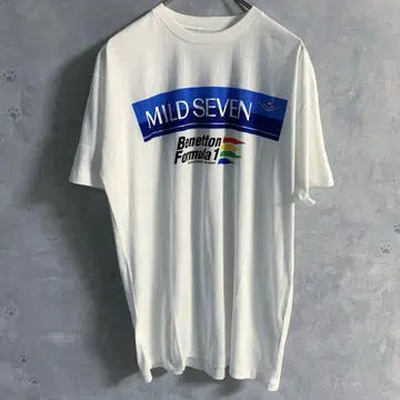 90's 베네통 MILDSEVEN 마일드 세븐 레이싱 티셔츠