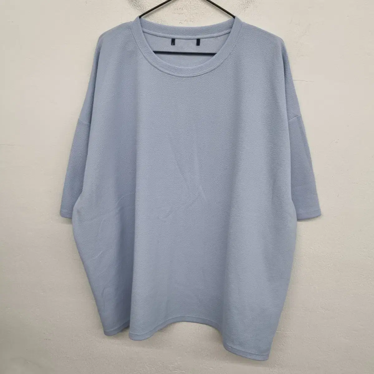 [125/5XL] 바이모노 링클프리 스판 반팔티 티셔츠