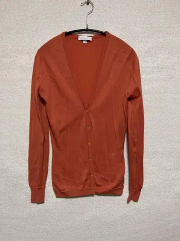 존스메들리 오렌지 가디건 긴팔 6버튼
