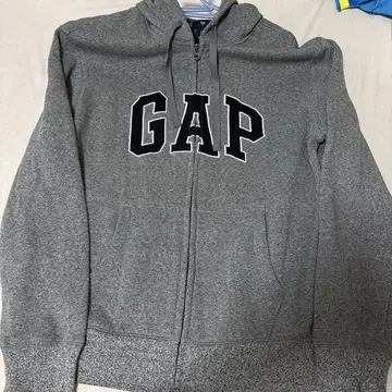 GAP 그레이 지퍼 후드티