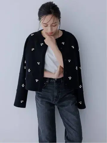 비쥬 니트 자켓