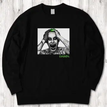 badman thejorker 랩 티 블랙 맨투맨 XL