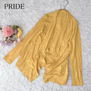 프라이드 긴팔 가디건 겉옷 코튼 면 일본제 넉넉한 사이즈 깔끔한 디자인