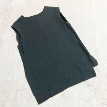 뷰티 앤 유스 유나이티드 애로우즈 * 슬리브리스 사이드 버튼