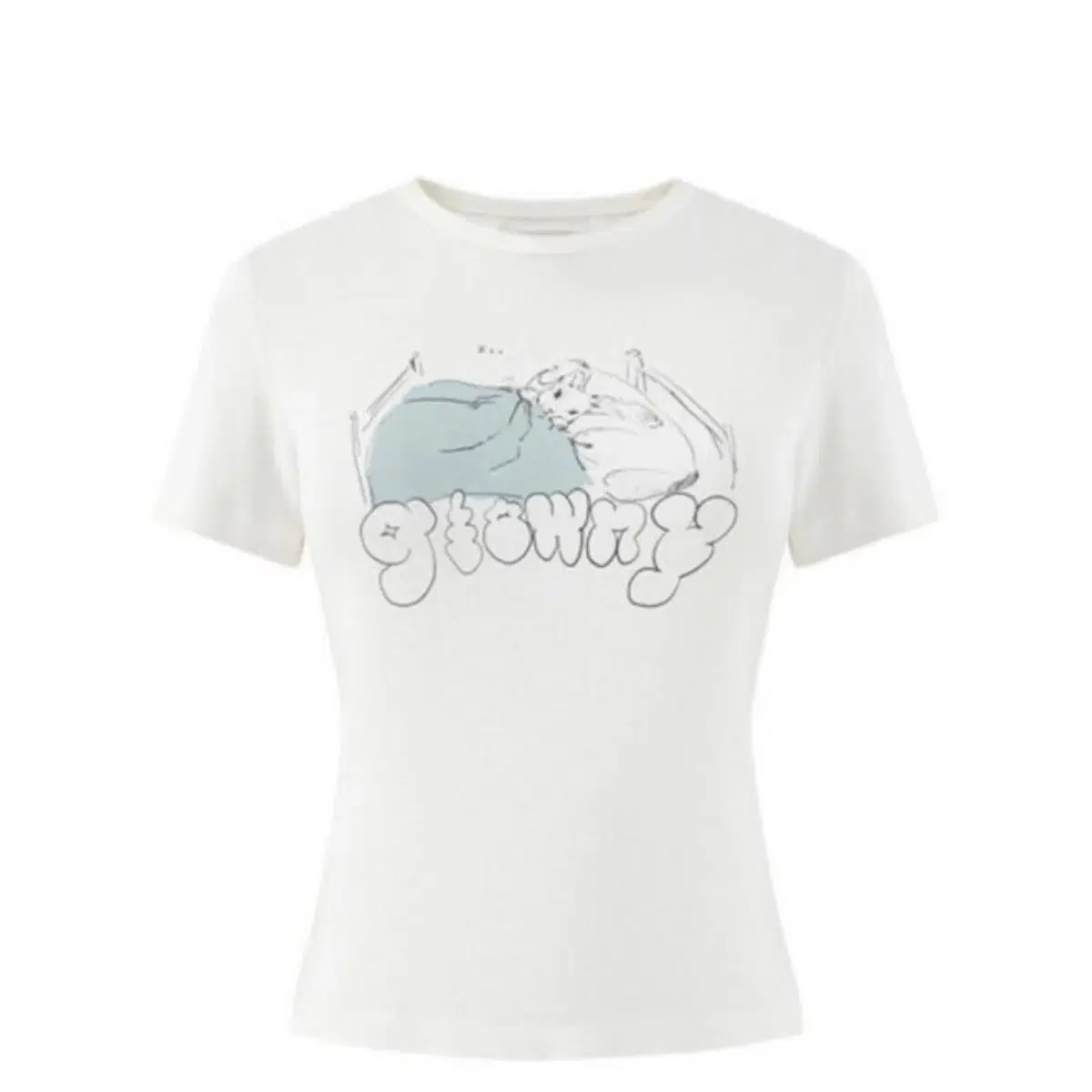 Bonnae Back Slit Top T-shirt Ivory Bonnae #본네,#bonnae on