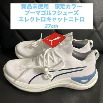 미사용 새상품 한정 컬러 푸마 골프화 일렉트로 캣 나이트로 27cm