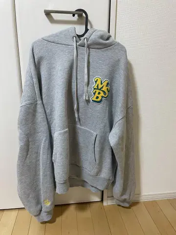 MSB 그레이 후드 부착 후드티