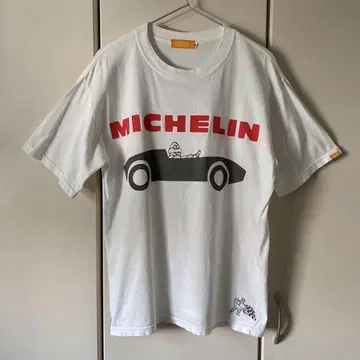 MICHELIN 미쉐린 맨 타이어 티셔츠 화이트 화이트 M L 상당