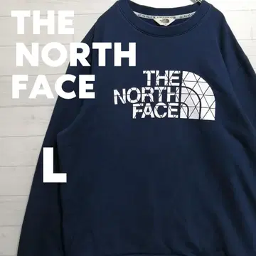THE NORTH FACE 네이비 맨투맨 빅 로고 L