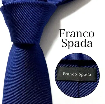Franaco Spada 넥타이 솔리드 네이비