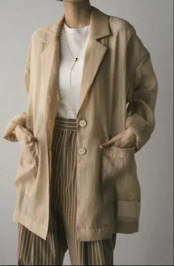 STYLEMIXER 스타일 믹서 시어 테일러 자켓 베이지