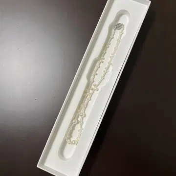 화이트 펄 목걸이