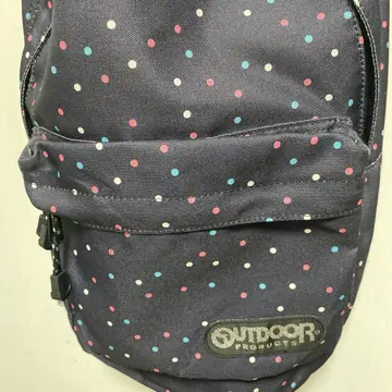 아웃도어 OUTDOOR 럭색 백팩 네이비 도트 무늬