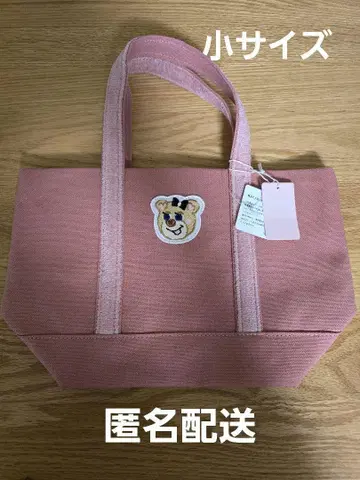 러블리 바이 페이러 올드 테디 걸 와펜 토트백 핑크 L