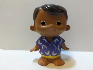 후지 은행 저금통 보쿠짱 알로하 보라색 레이 옐로우 컬러