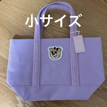 러블리 바이 페이러 올드 테디 걸 와펜 토트백 보라색 L