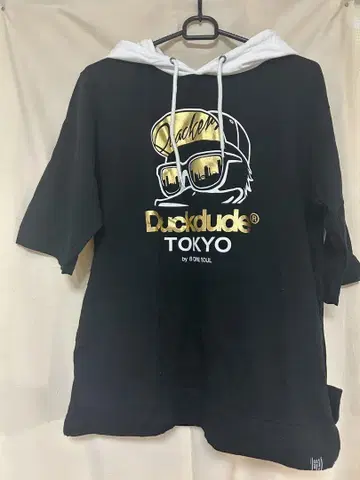 B ONE SOUL Duckdude TOKYO 블랙 후드티