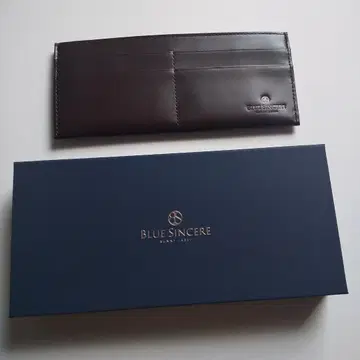 BLUE SINCERE 장지갑 다크 브라운 지갑