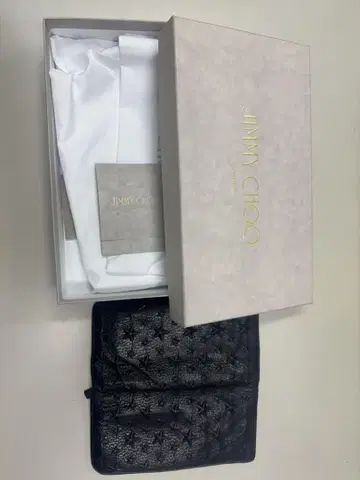 JIMMY CHOO 블랙 접이식 지갑