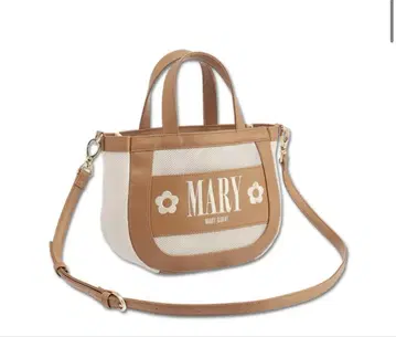 메쉬 MARY 로고 자수 2WAY 미니 토트