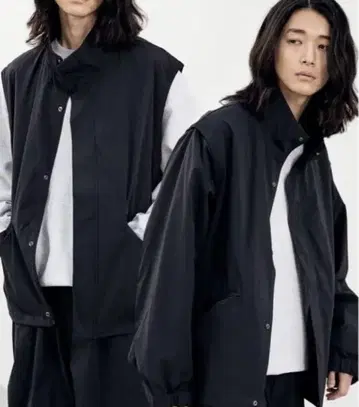 WYM LIDNM 미니멀 2웨이 트랙 지퍼 블라우스