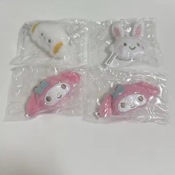 산리오 가챠가챠 봉제 인형 참 세트