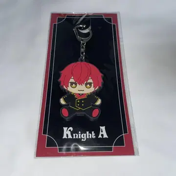 Knight A 기사 A 바우 앉아 러버 키링 러버 키