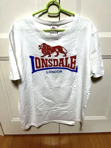 LONSDALE 로고 티셔츠 L 사이즈 화이트