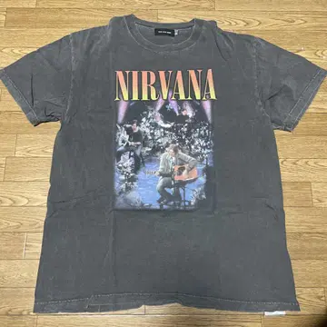 NIRVANA 그래픽 티셔츠 다크 그레이