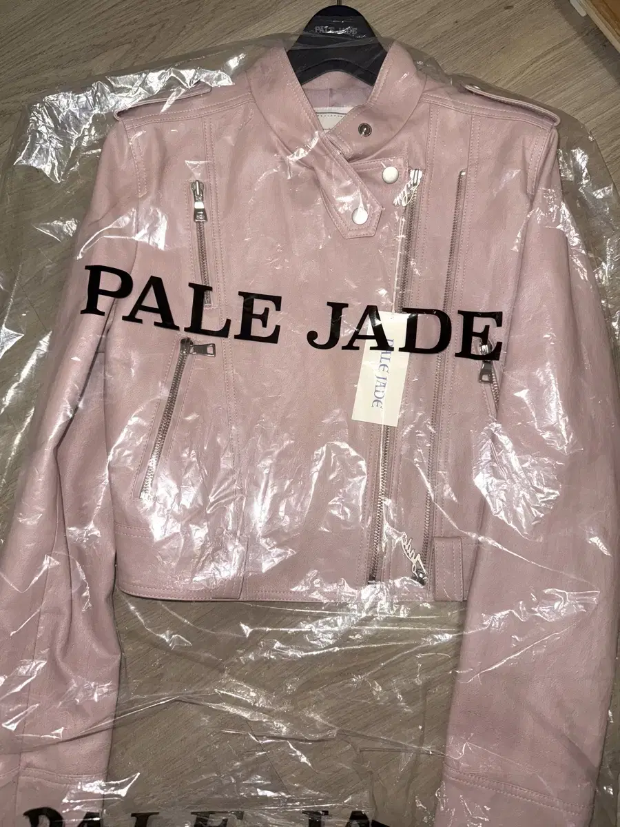 Pale Jade Rider Jacket Leather Pink Baby Metal Club Angel Number 555 Gyaru Threetimes